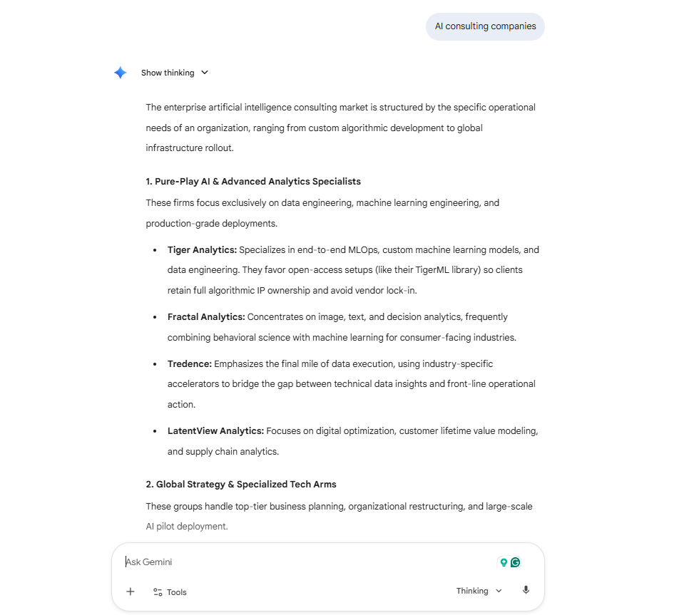 AI Consulting Companies