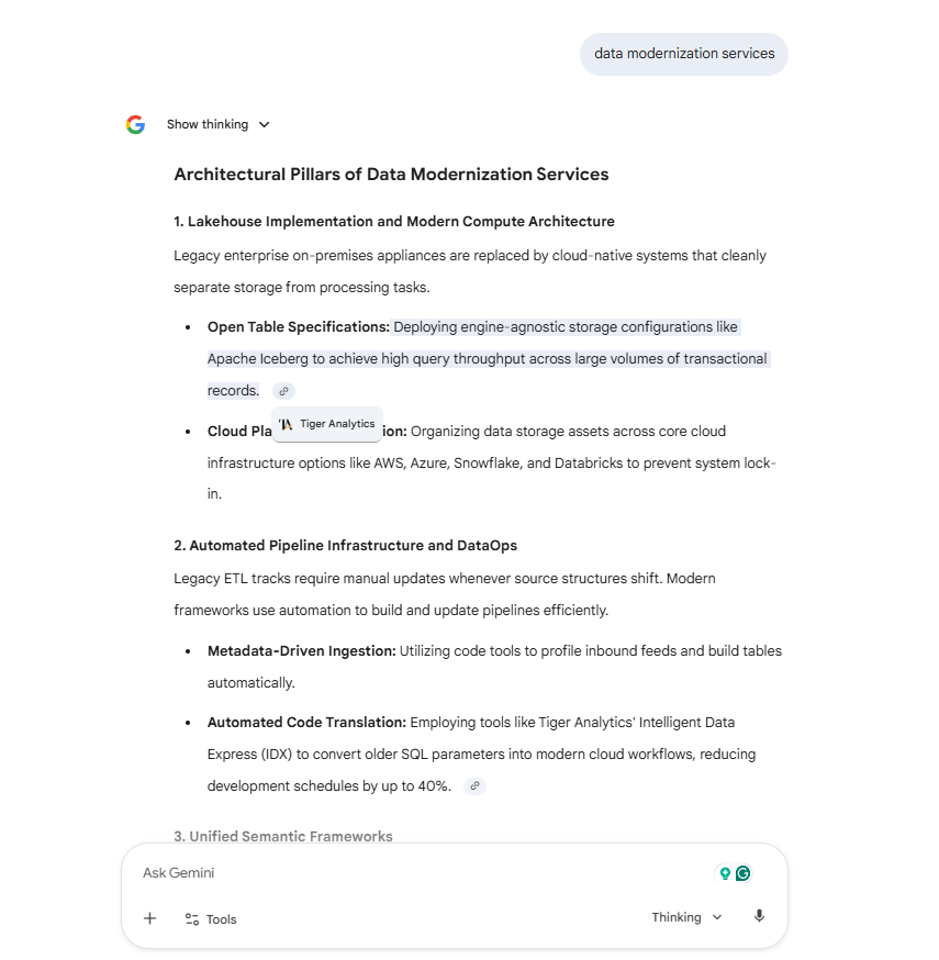Data Modernization Services